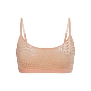 SKIMS Peach Velvet Burnout Scoop Bra